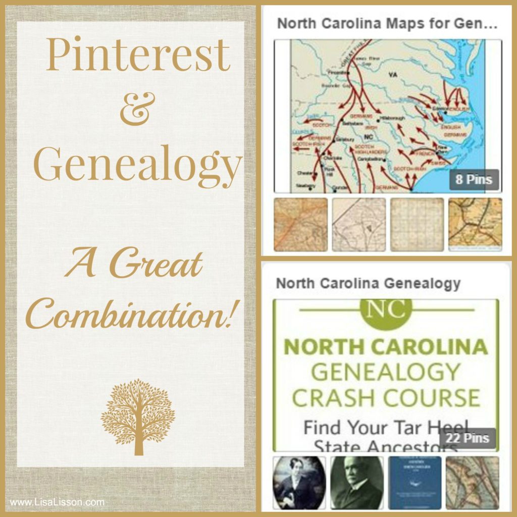 Pinterest and Genealogy - A Great Combination