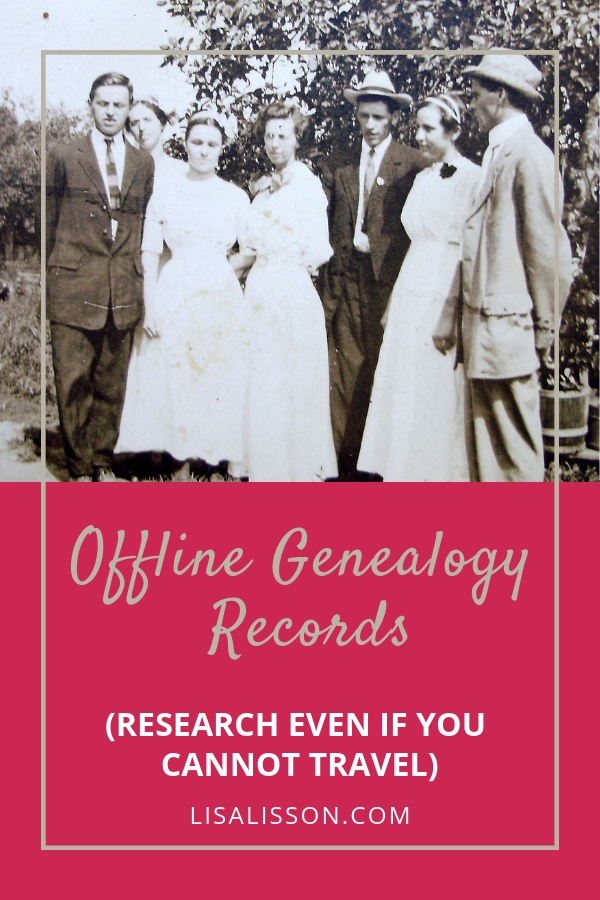 Not all records needed to find your ancestors are found online. Use these tips to research offline genealogy without leaving your home. #genealogy #ancestors