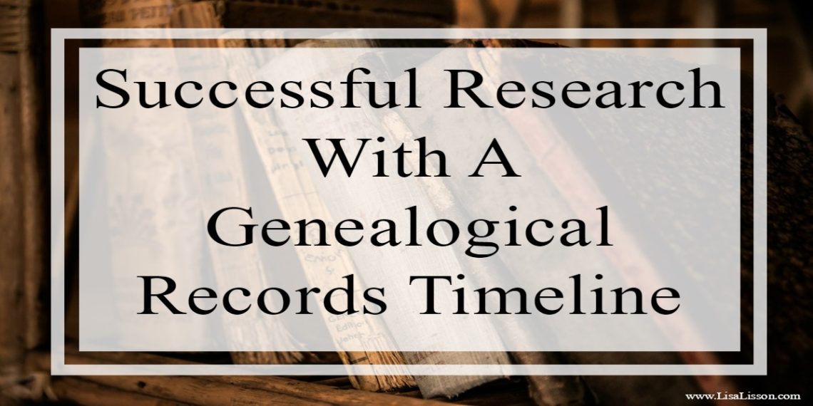 A genealogical record timeline will save time, sharpen your research focus and ensure you do not miss pertinent records in your search. This is especially helpful if you are researching a "new location" for your ancestors regardless if you are "crossing the pond" or not.
