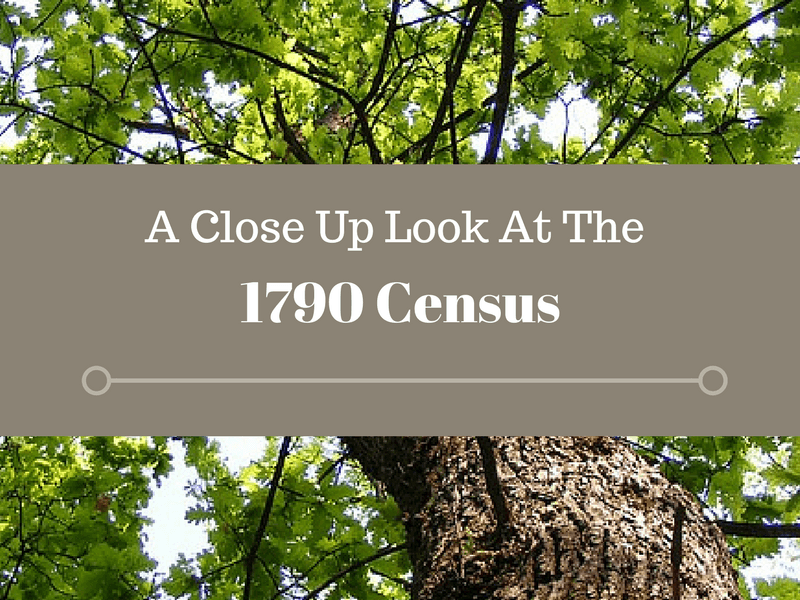 The 1790 census provides the earliest look at our ancestors in the census records. The 1790 census provides clues to our ancestor's family and neighborhood.