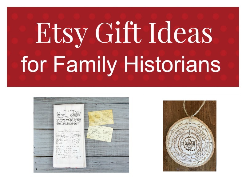 Find genealogy related gift ideas on Etsy! Focused on handmade and vintage items, Etsy is the perfect place to find unique gifts for the genealogist.