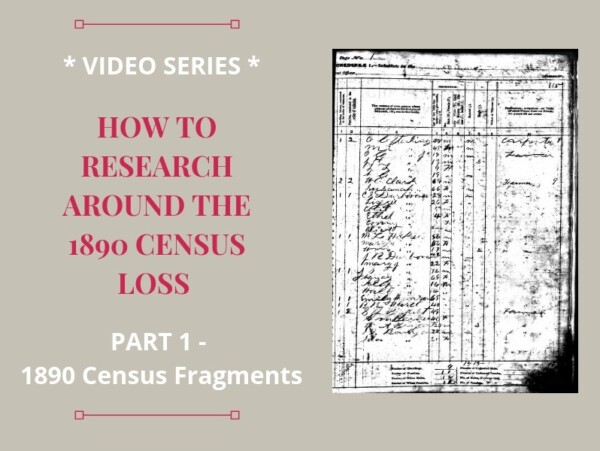 Most of the 1890 census was lost, but a few 1890 census fragments did survive. Genealogy researchers should include those fragments in their search.