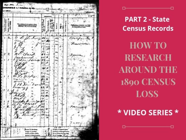 Having trouble finding your ancestors in 1890? Explore state census records in the absence of the 1890 census. #genealogy #familyhistory #ancestors
