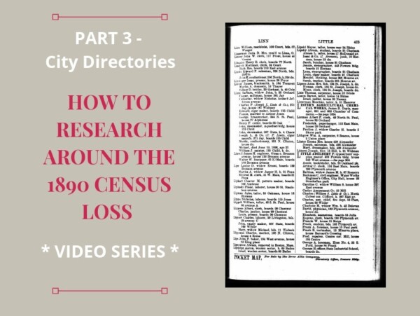 City directories are a fabulous resource for finding your ancestors despite the loss of the 1890 census. #genealogy #ancestors #1890census