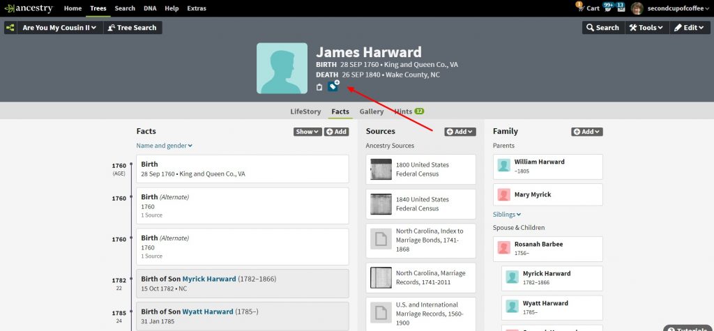 Try Ancestry.com's NEW MyTree Tags tool. Use tags (or labels) to improve your family tree organization and manage your genealogy research projects easier. #genealogy #familytree #ancestors