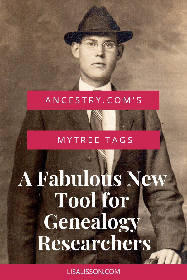 Try Ancestry.com's NEW MyTree Tags tool. Use tags (or labels) to improve your family tree organization and manage your genealogy research projects easier. #genealogy #familytree #ancestors