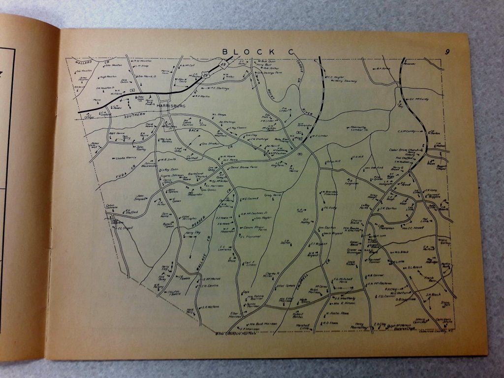 Cabarrus County, NC Map With Homeowners