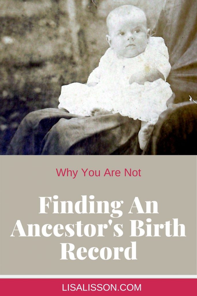 1920's baby for why you are not finding your ancestor's birth record
