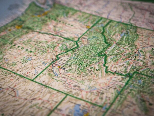 old map of pacific northwest